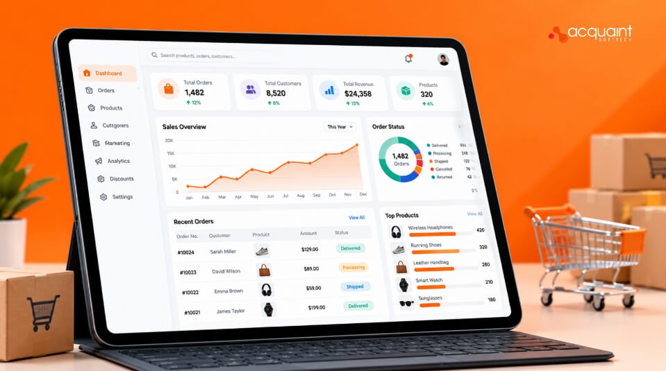 E-Commerce Admin Panel: Orders, Products, Customers